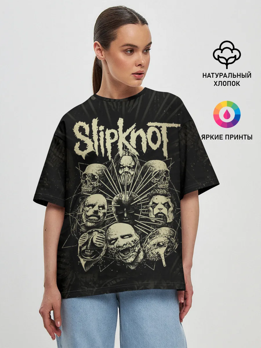 Женская футболка оверсайз / Slipknot