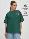 Женская футболка оверсайз / Italy home EURO 2020