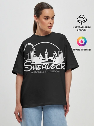 Женская футболка оверсайз / Sherlock