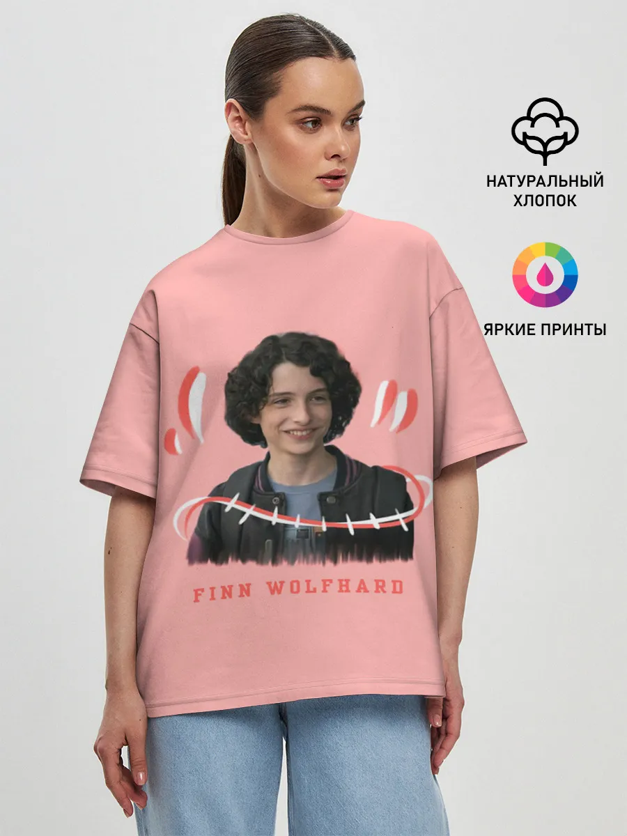 Женская футболка оверсайз / finn wolfhard