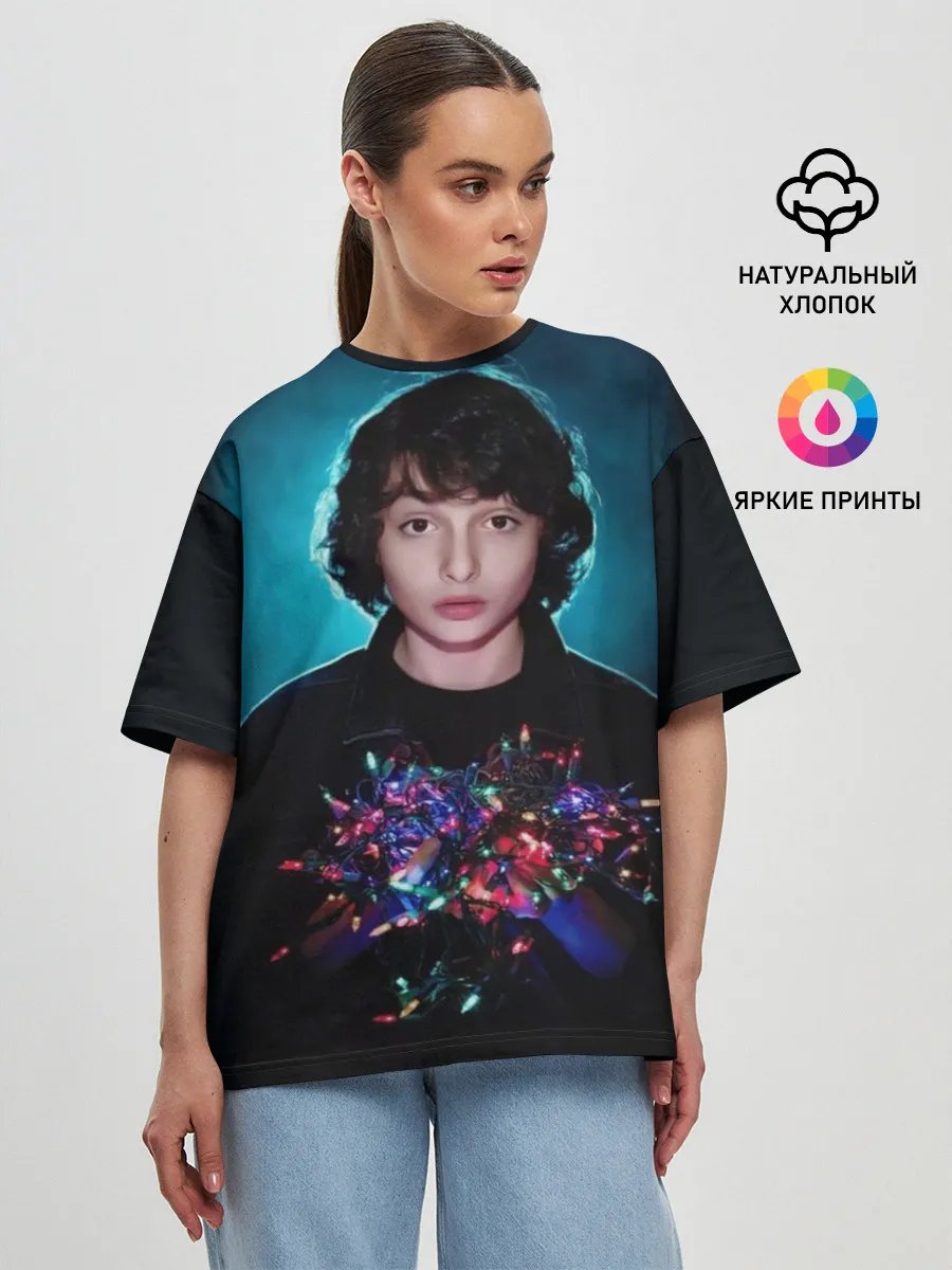 Женская футболка оверсайз / finn wolfhard