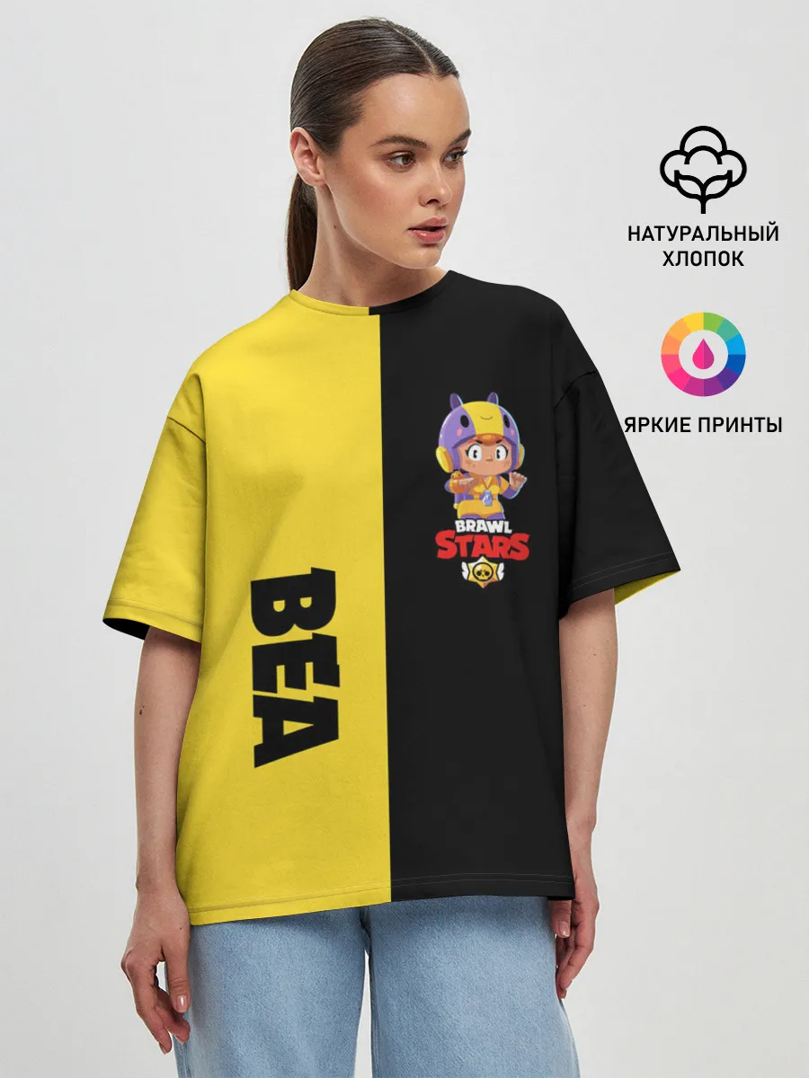 Женская футболка оверсайз / BRAWL STARS BEA.