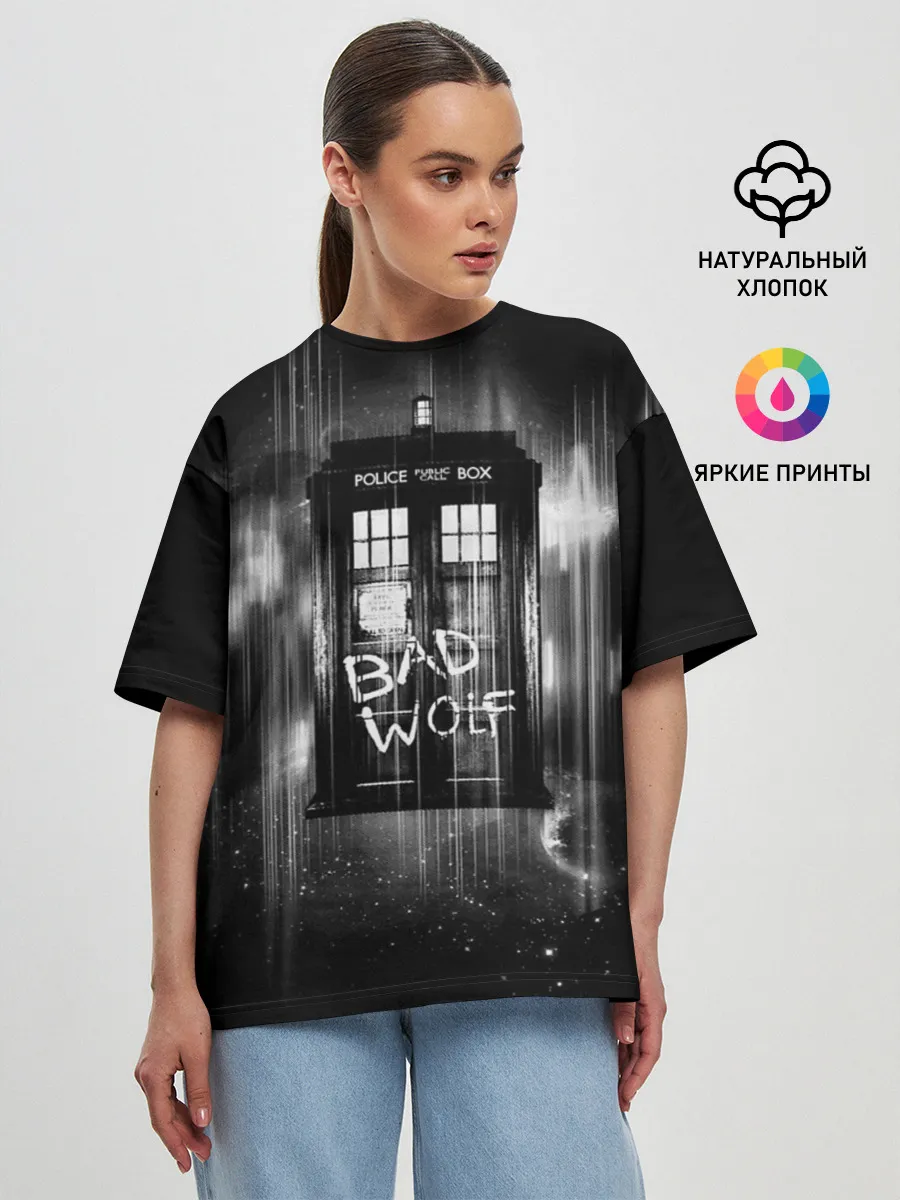 Женская футболка оверсайз / Doctor Who