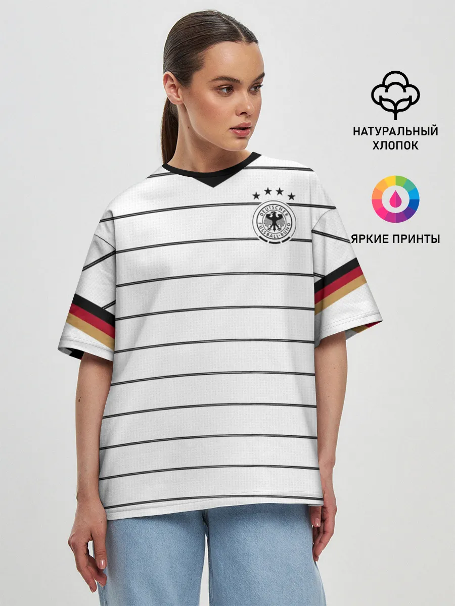 Женская футболка оверсайз / Germany home 2020 EURO