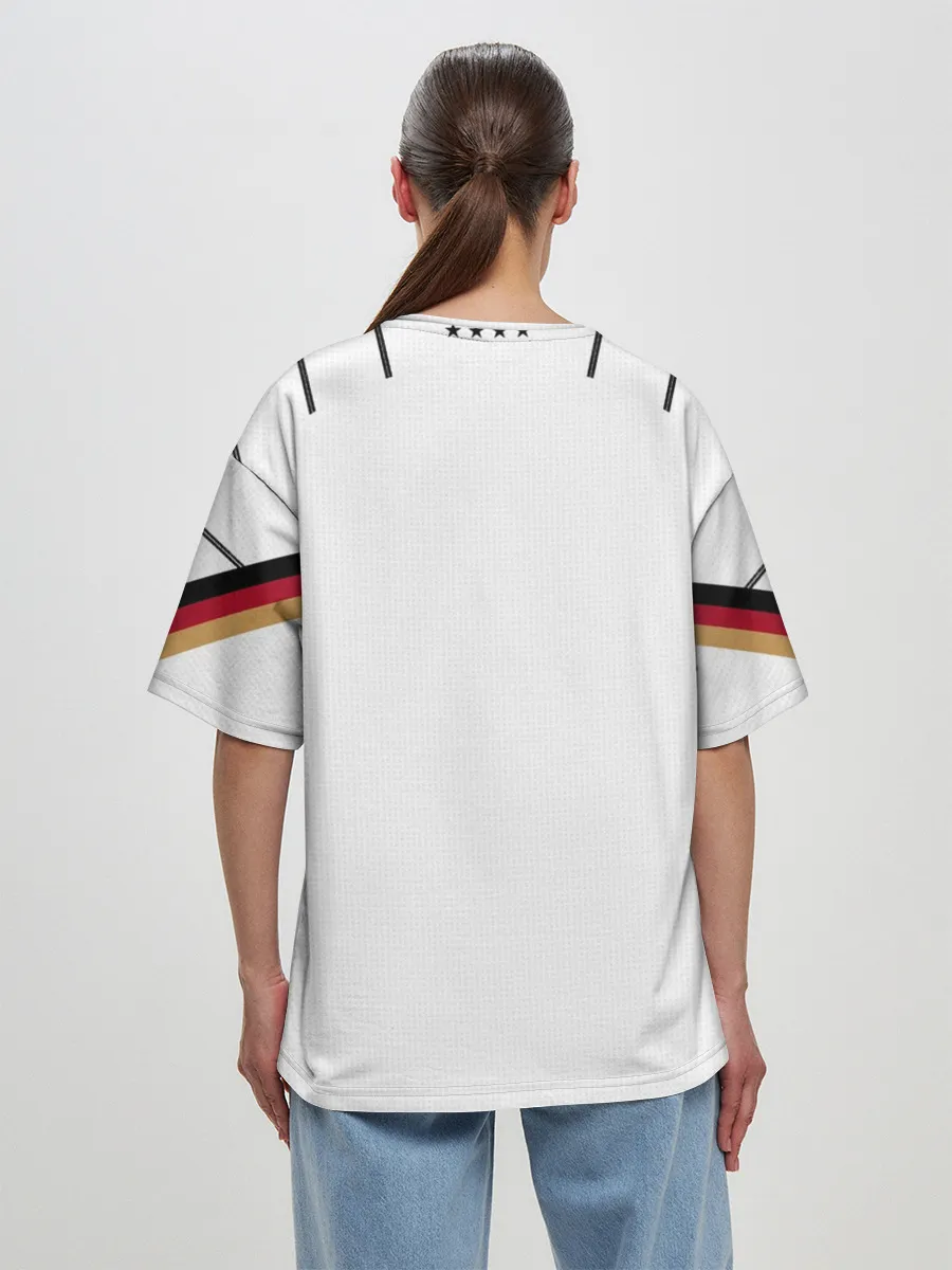 Женская футболка оверсайз / Germany home 2020 EURO