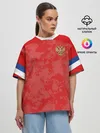 Женская футболка оверсайз / Russia home EURO 2020