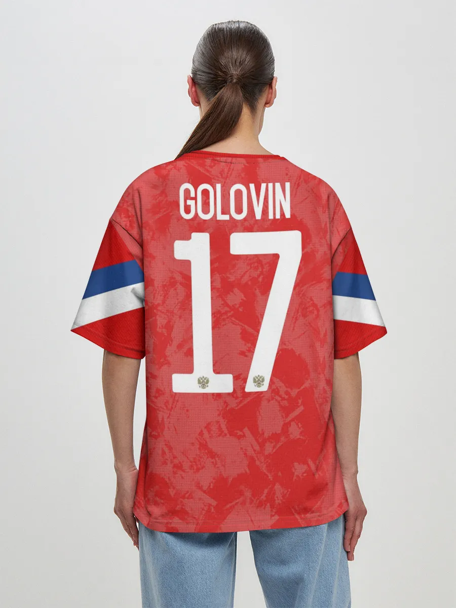 Женская футболка оверсайз / Golovin home EURO 2020