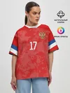 Женская футболка оверсайз / Golovin home EURO 2020