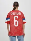 Женская футболка оверсайз / Cheryshev home EURO 2020