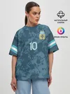 Женская футболка оверсайз / Messi away Copa America 2020