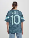 Женская футболка оверсайз / Messi away Copa America 2020