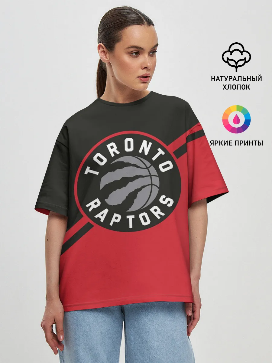 Женская футболка оверсайз / Toronto Raptors BR