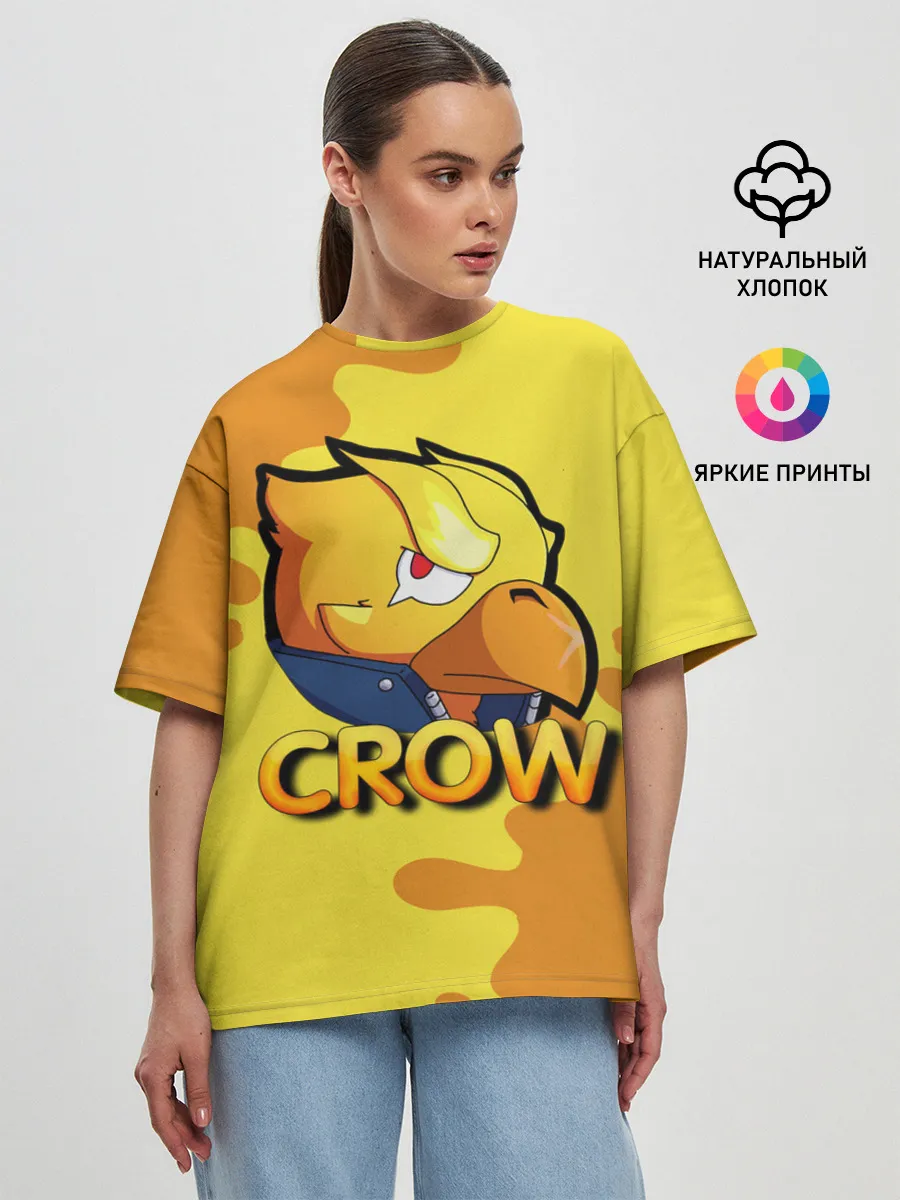 Женская футболка оверсайз / Crow (Brawl Stars)