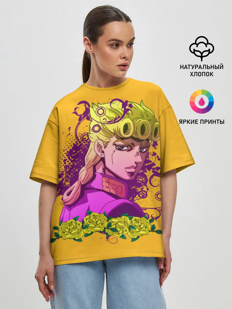 Женская футболка оверсайз / JoJo Bizarre Adventure