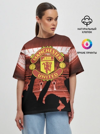 Женская футболка оверсайз / Manchester United