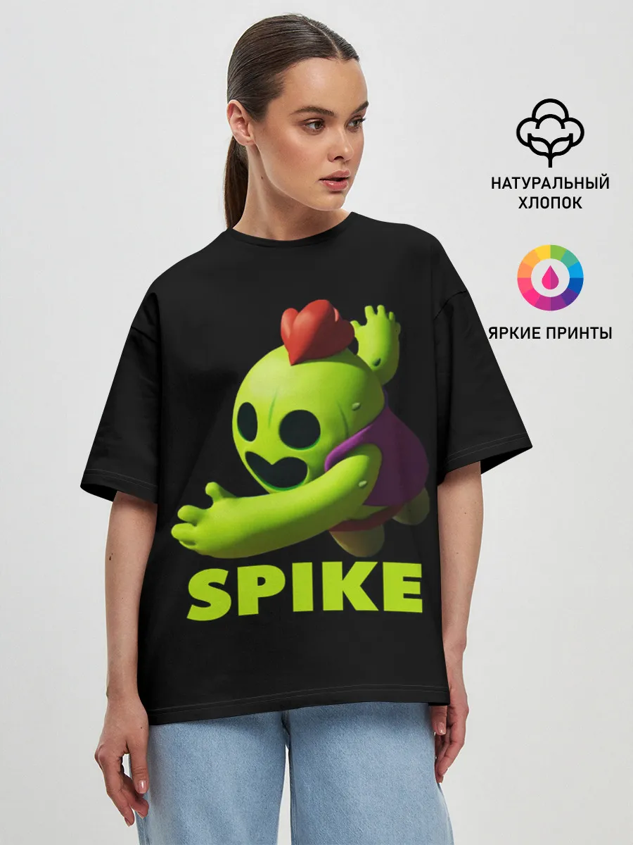 Женская футболка оверсайз / Brawl Stars Spike