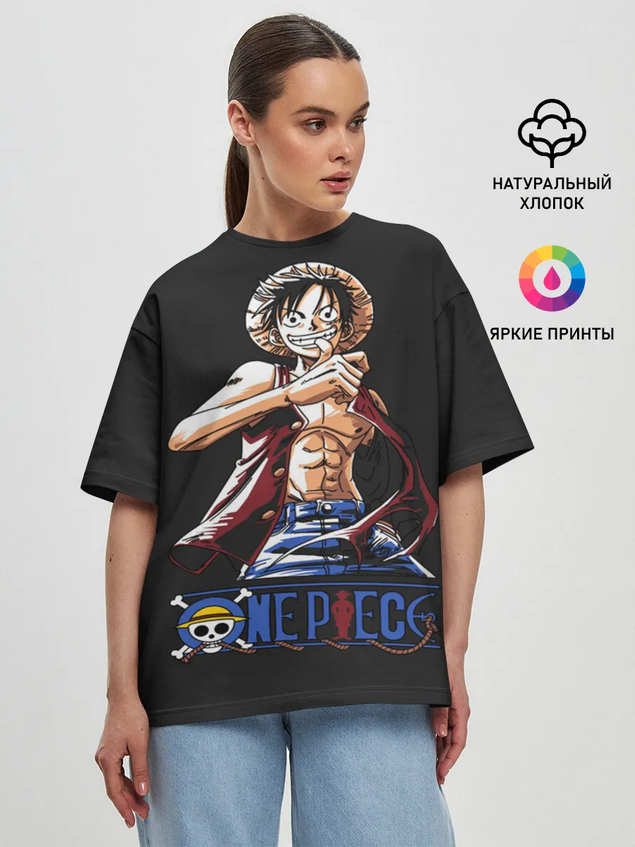 Женская футболка оверсайз / лайк One Piece