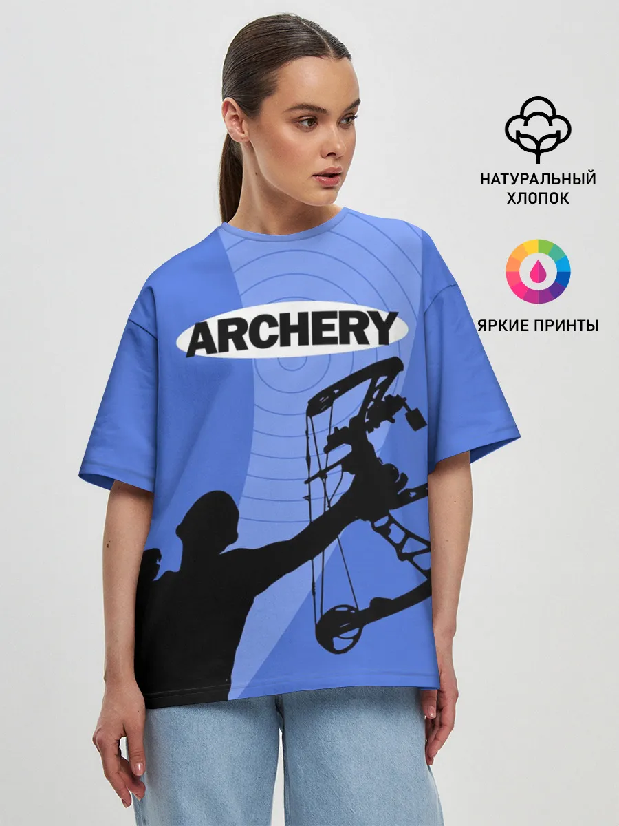 Женская футболка оверсайз / Archery