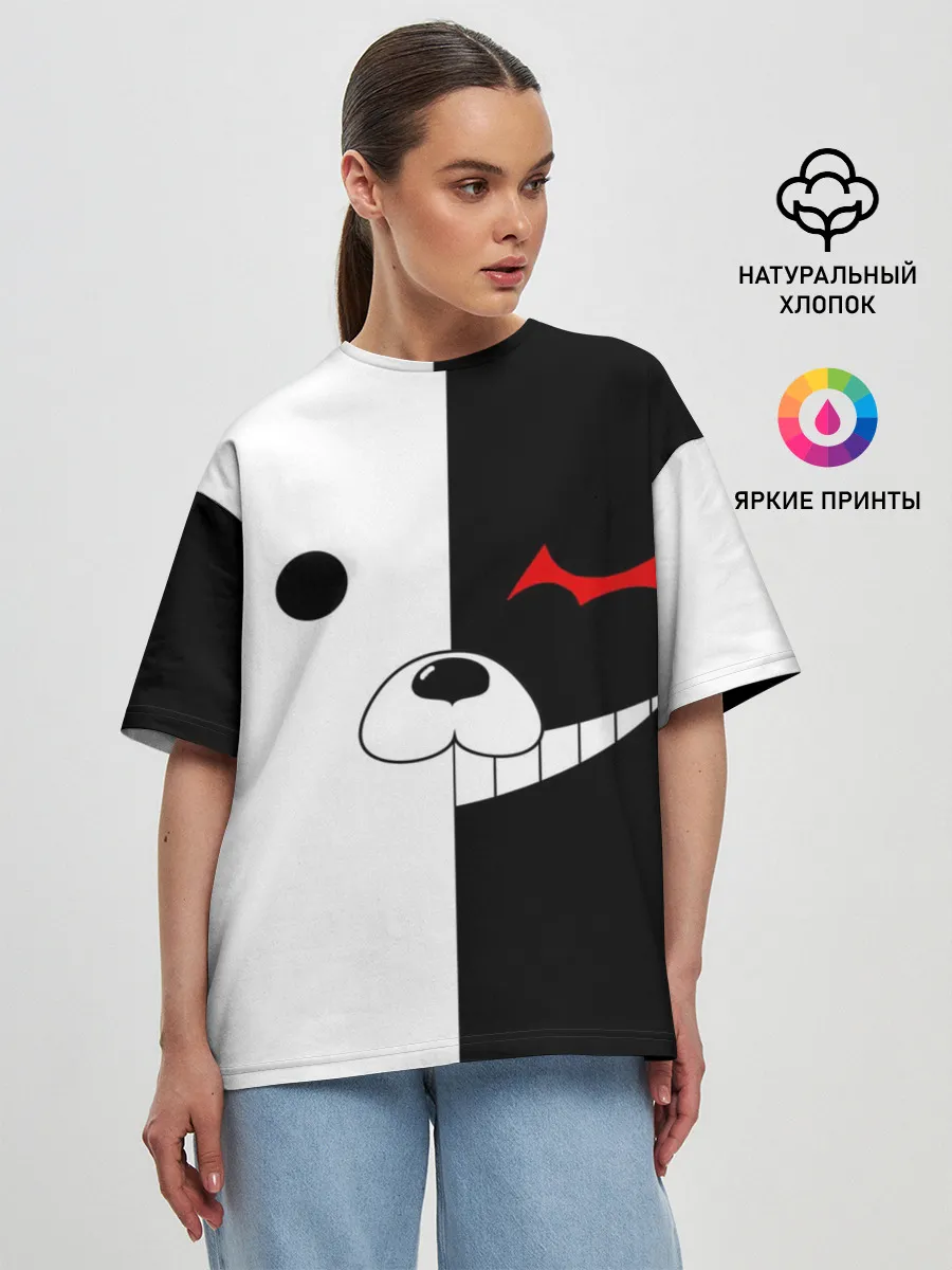 Женская футболка оверсайз / Monokuma