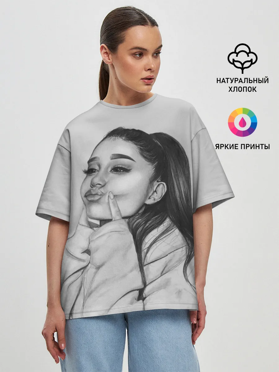 Женская футболка оверсайз / Ariana Grande (Ариана Гранде)