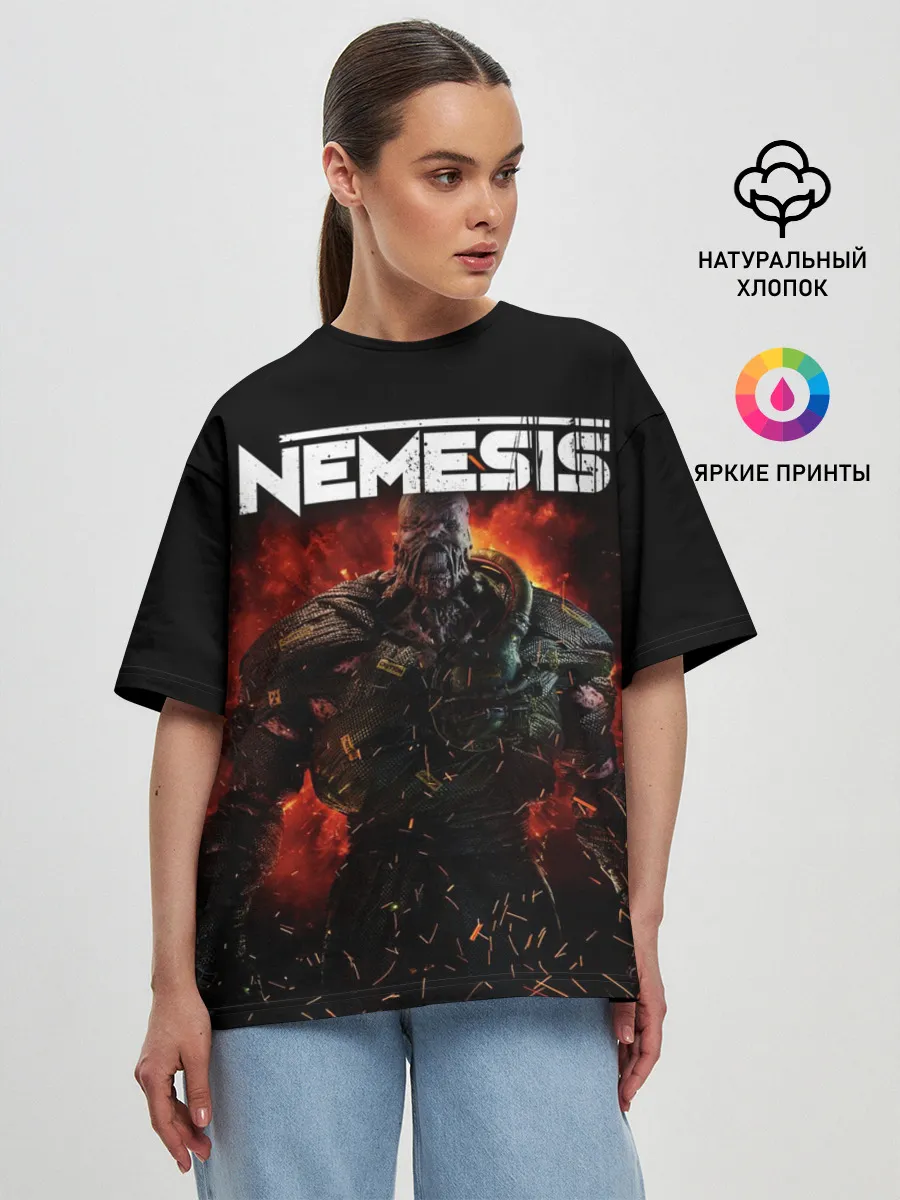 Женская футболка оверсайз / Nemesis