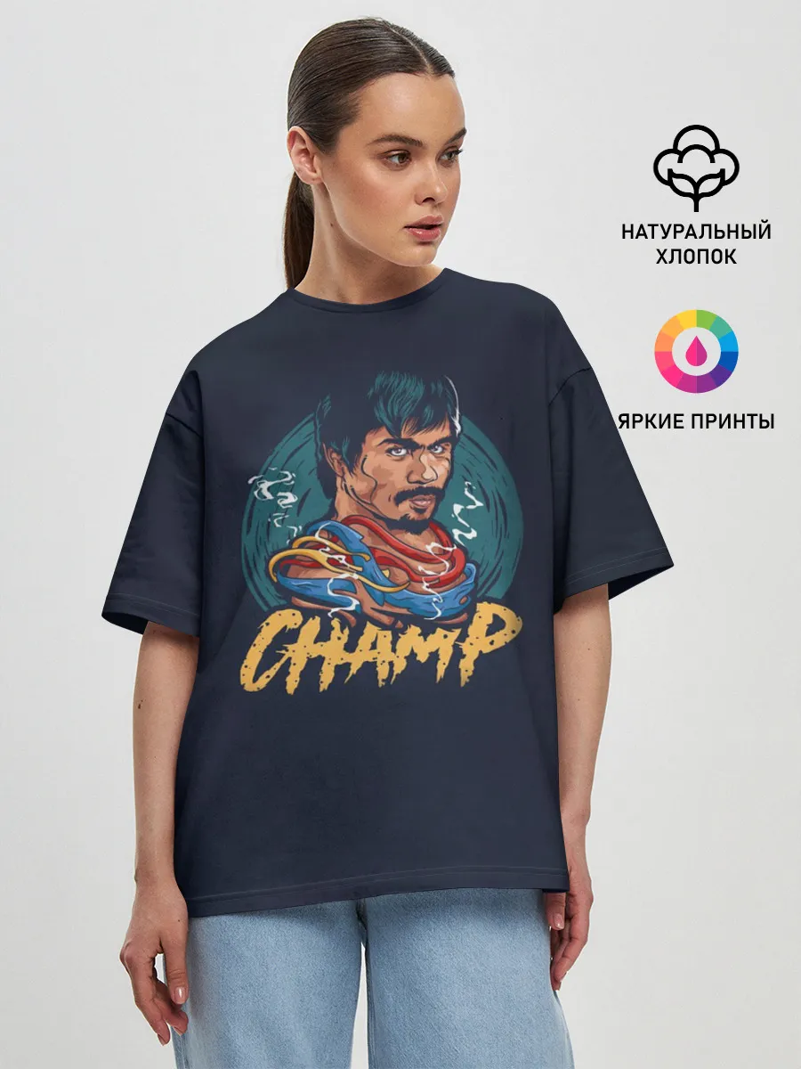 Женская футболка оверсайз / Champ