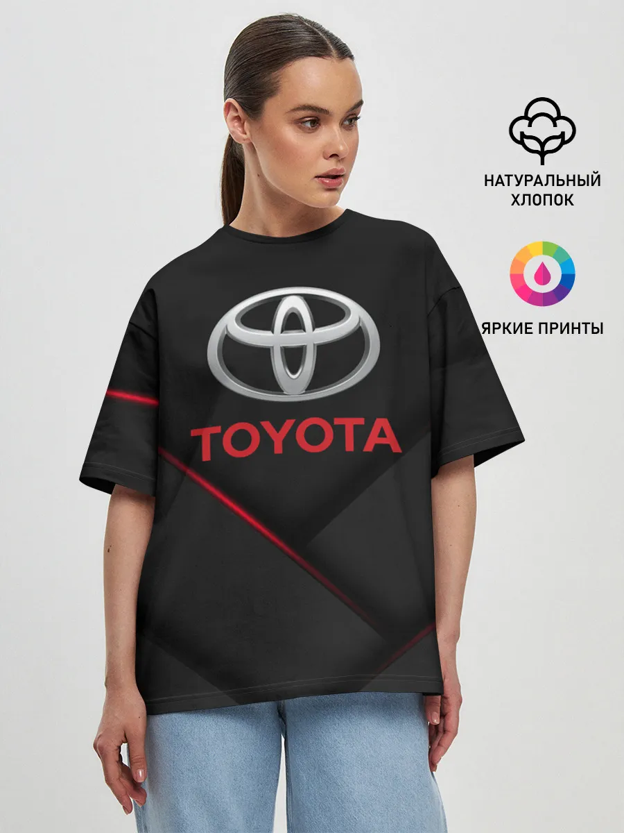 Женская футболка оверсайз / TOYOTA | ТОЁТА