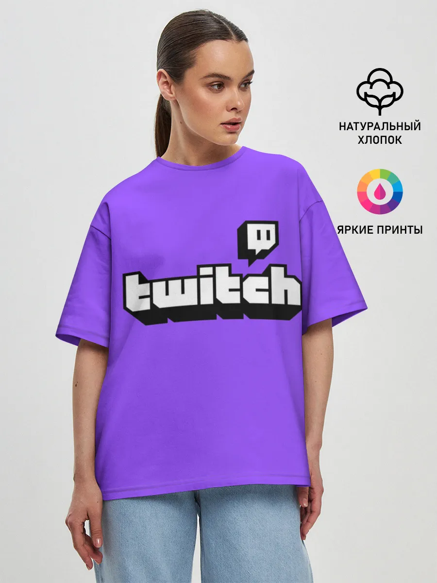 Женская футболка оверсайз / Twitch