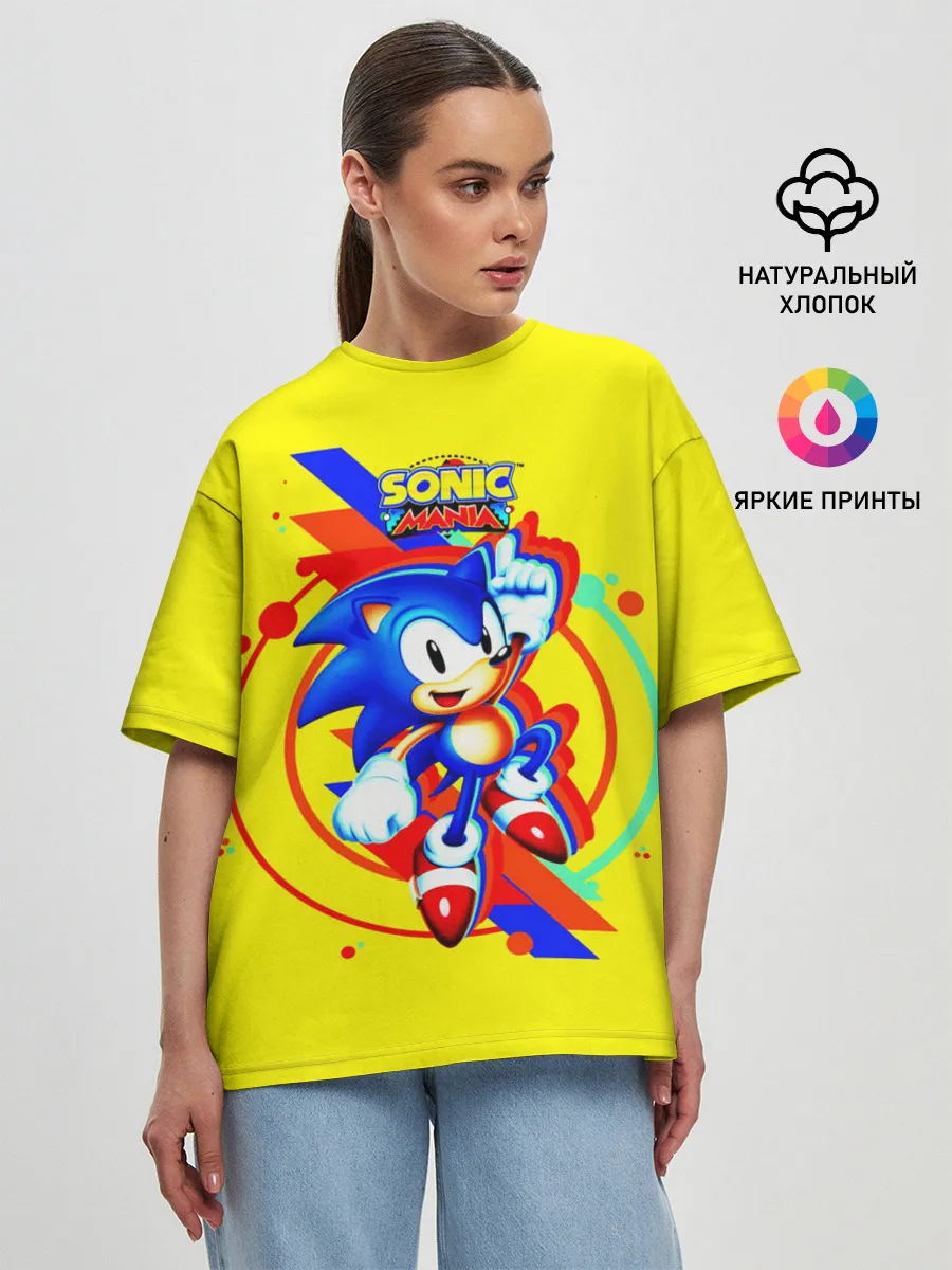 Женская футболка оверсайз / SONIC