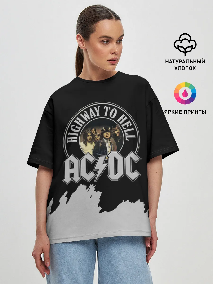 Женская футболка оверсайз / AC/DC