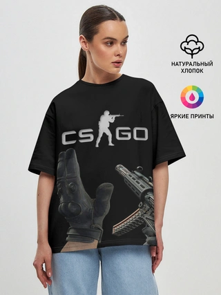 Женская футболка оверсайз / CS:GO