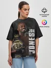 Женская футболка оверсайз / Jon Jones / Джон Джонс