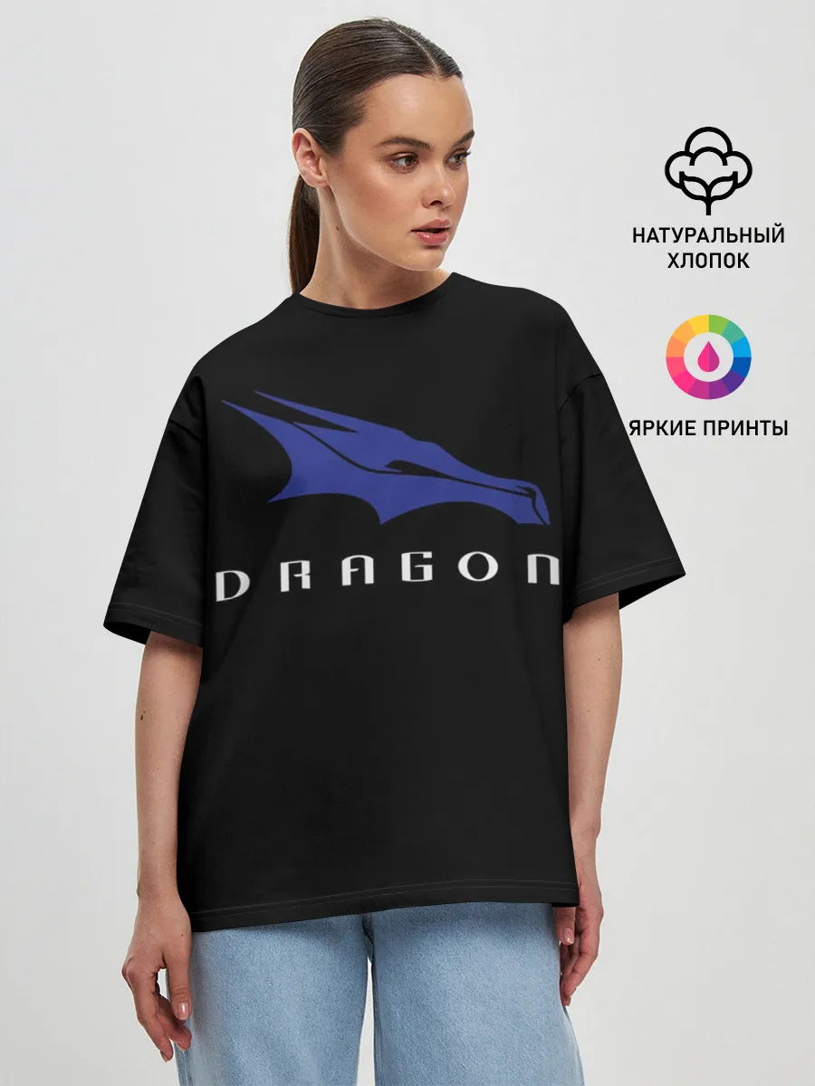 Женская футболка оверсайз / Crew Dragon