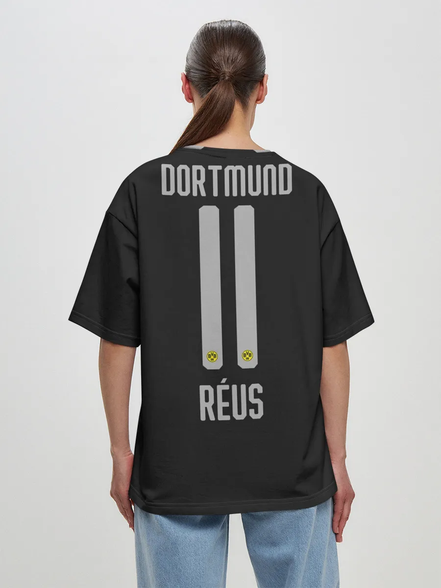 Женская футболка оверсайз / Reus away 19-20