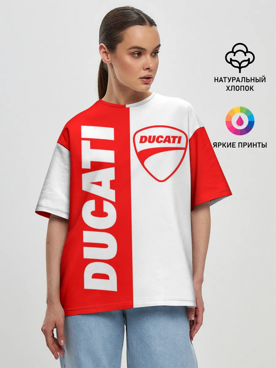 Женская футболка оверсайз / DUCATI [4]