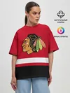 Женская футболка оверсайз / Chicago Blackhawks