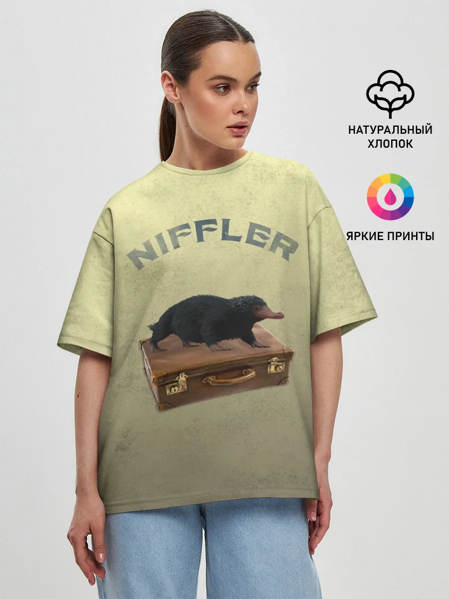 Женская футболка оверсайз / NIFFLER