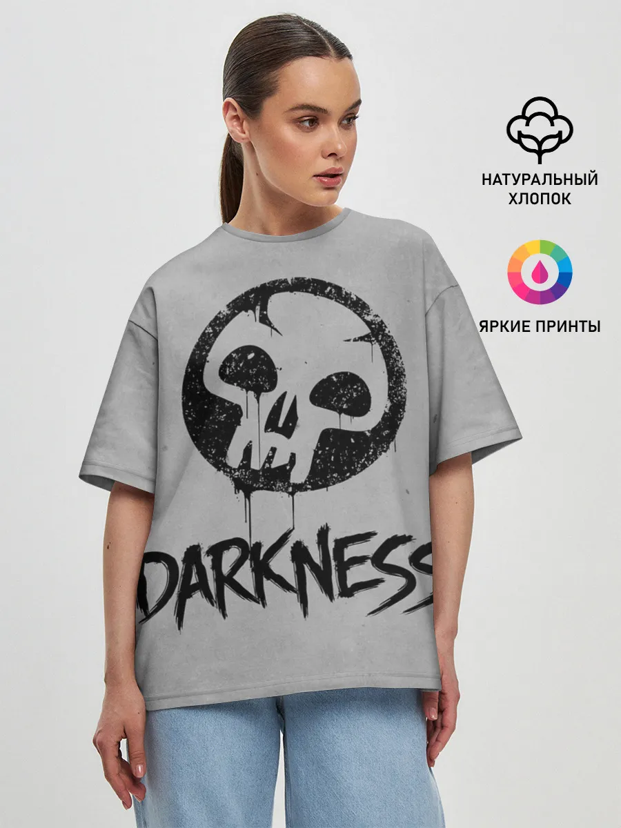 Женская футболка оверсайз / Emblems Darkness