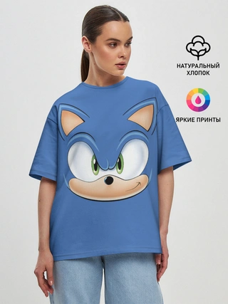 Женская футболка оверсайз / SONIC.