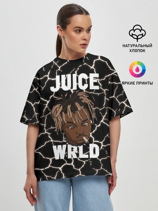 Женская футболка оверсайз / Juice WRLD.