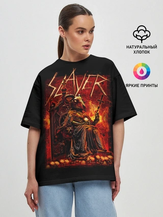 Женская футболка оверсайз / Slayer