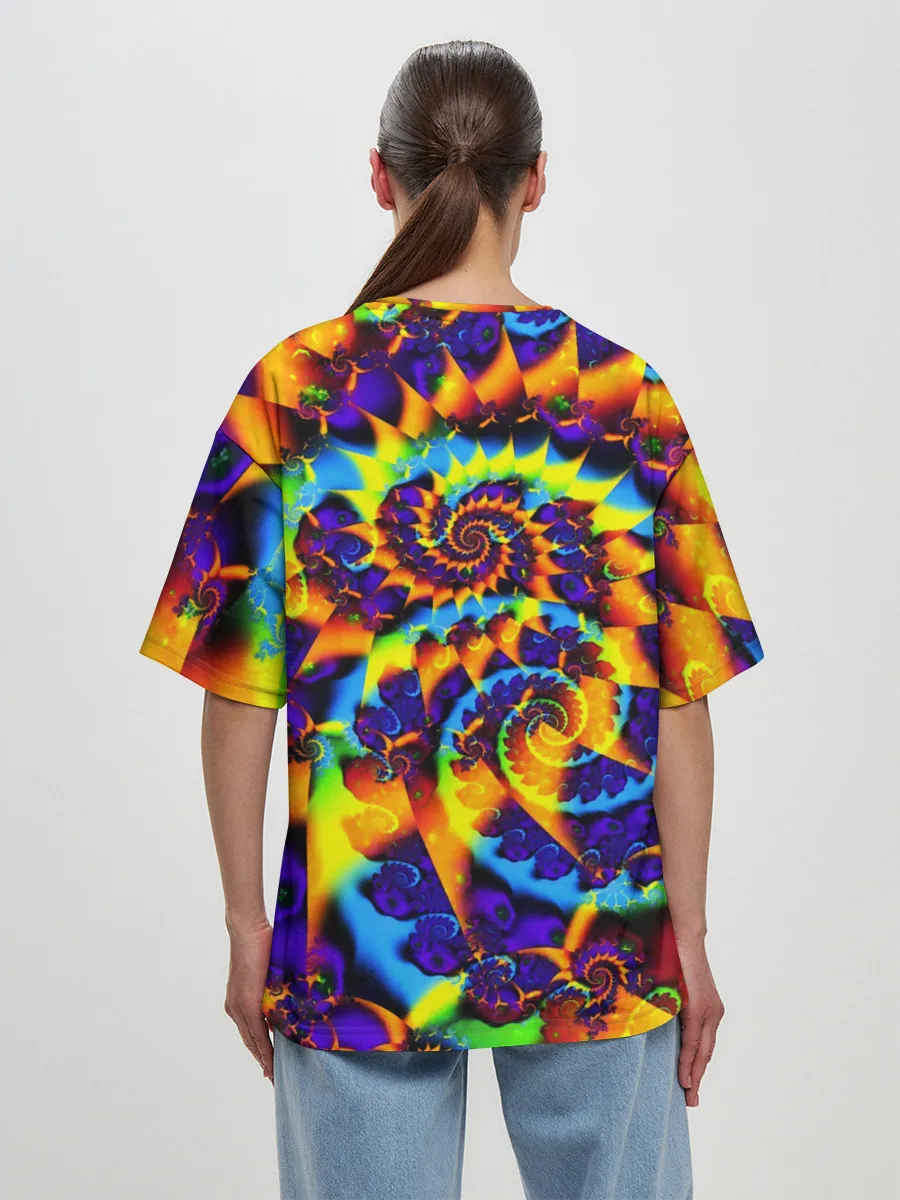 Женская футболка оверсайз / TIE-DYE COLOR