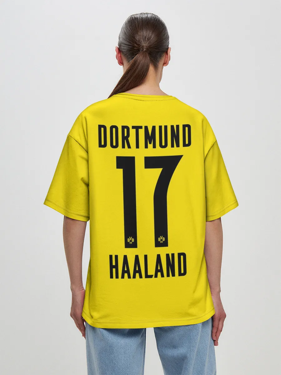 Женская футболка оверсайз / HAALAND Borussia Dortmund