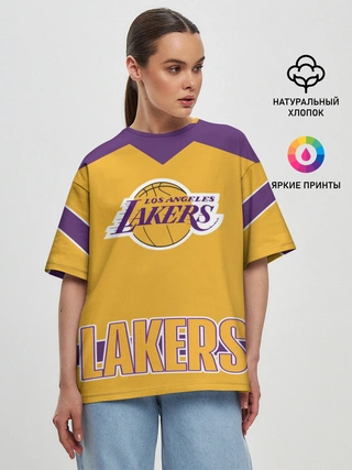 Женская футболка оверсайз / Los Angeles Lakers