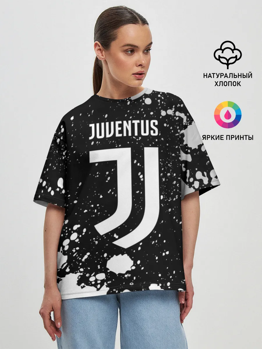 Женская футболка оверсайз / JUVENTUS / ЮВЕНТУС