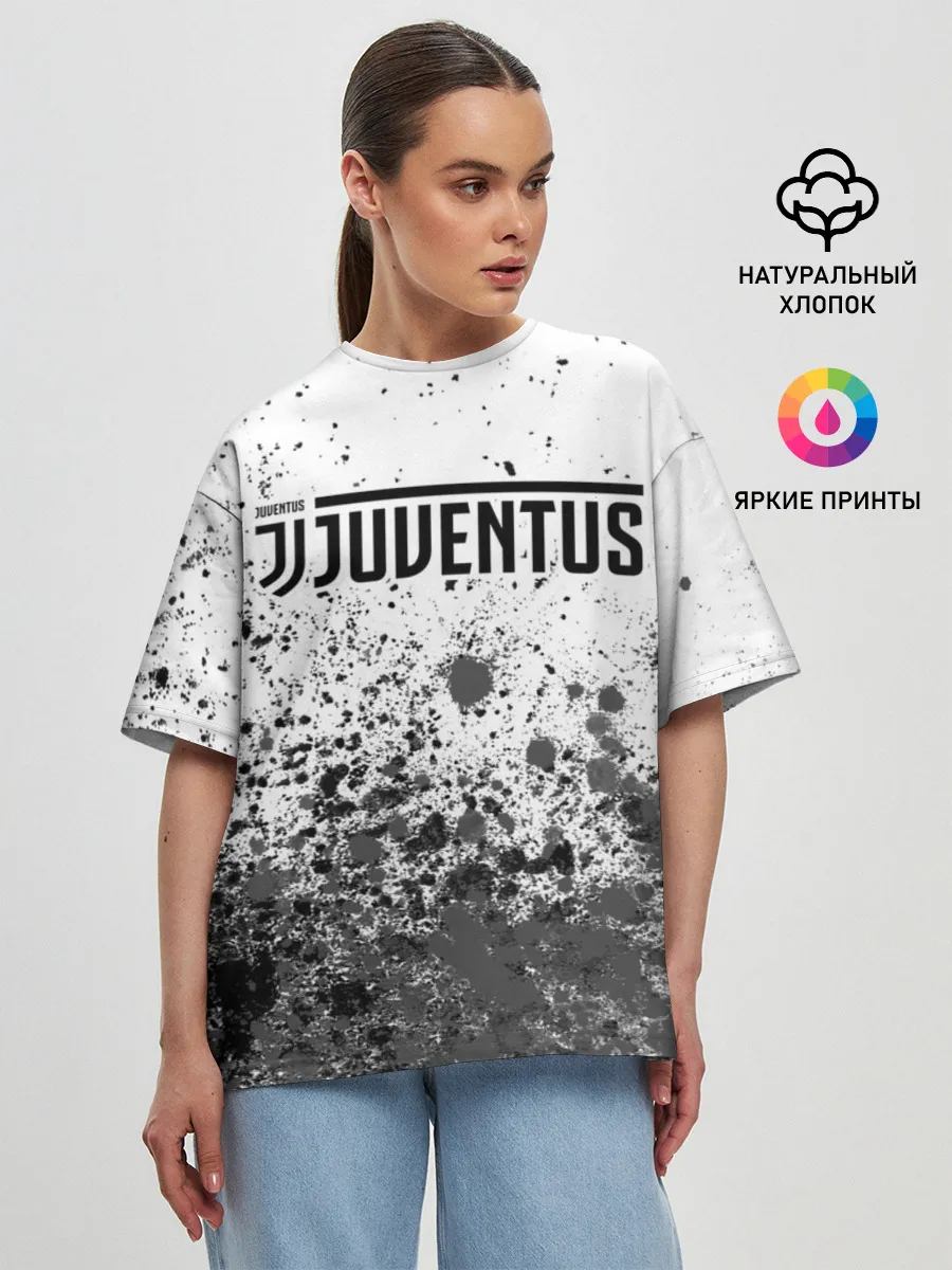 Женская футболка оверсайз / JUVENTUS / ЮВЕНТУС