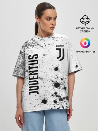 Женская футболка оверсайз / JUVENTUS / ЮВЕНТУС