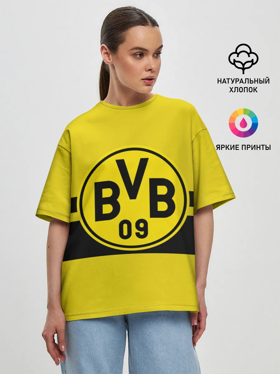 Женская футболка оверсайз / BORUSSIA DORTMUND