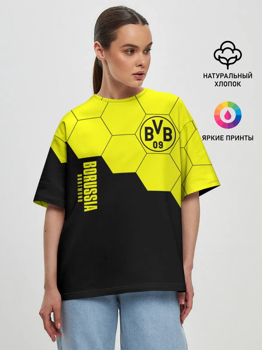 Женская футболка оверсайз / Borussia Dortmund