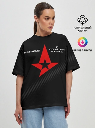 Женская футболка оверсайз / ASTRALIS CS:GO